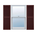 Lifetime Vinyl Cathedral Top Center Mullion with Open Louver Shutters 14 1/2x22W x 60x22H C7280