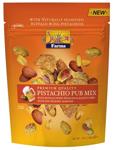 Buffalo Wing Flavored Dry Roasted No Shell Pistachios, 5 Oz Resealable Bag W495