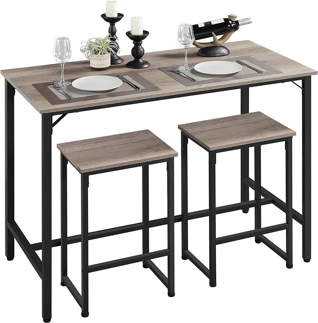 3 Piece Bar Table Set with 2 Bar Stools I417