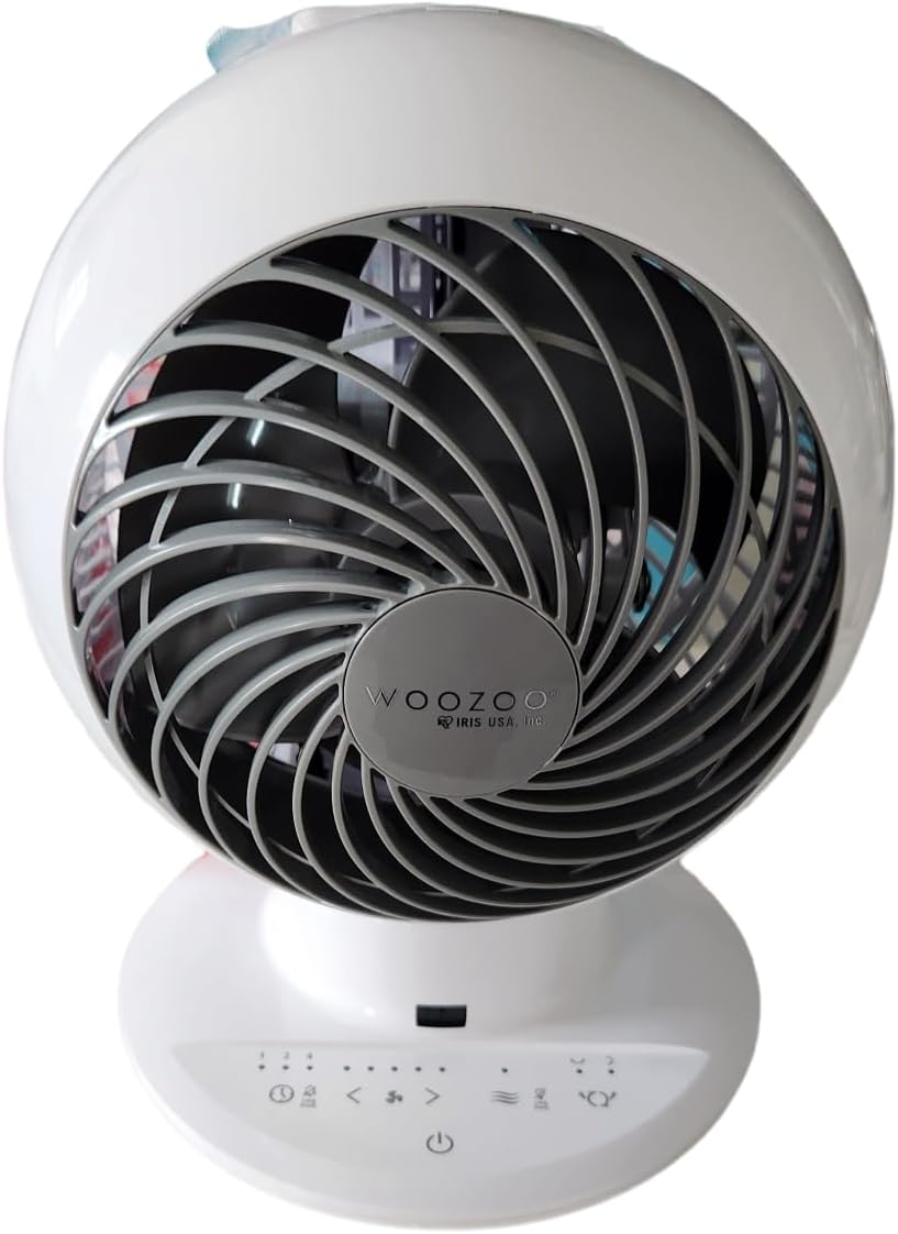 White 5-Speed Oscillating Fan S972