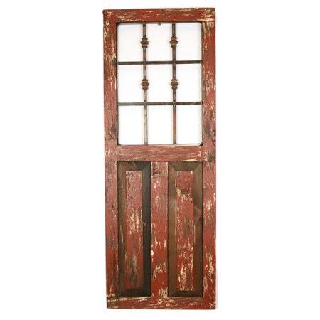 Red Architectural Window Wall Decor A885572