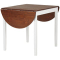 Brown Drop Leaf Solid Wood Dining Table B335036