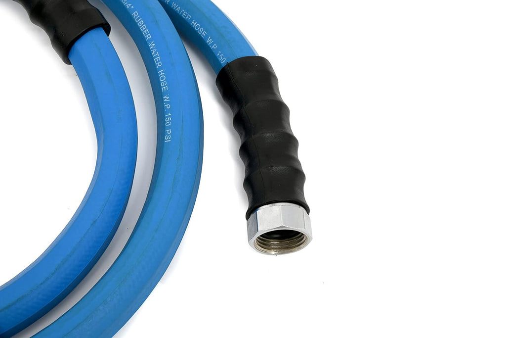 3/4" x 25' 100% Rubber Garden Hose, 500 PSI, Pack of 2 D195