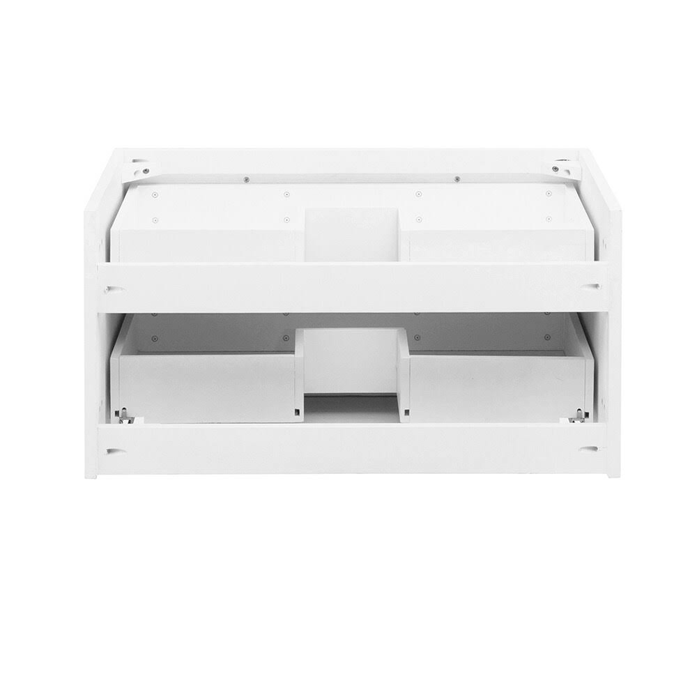 White Wall Hung Bathroom Cabinet R560