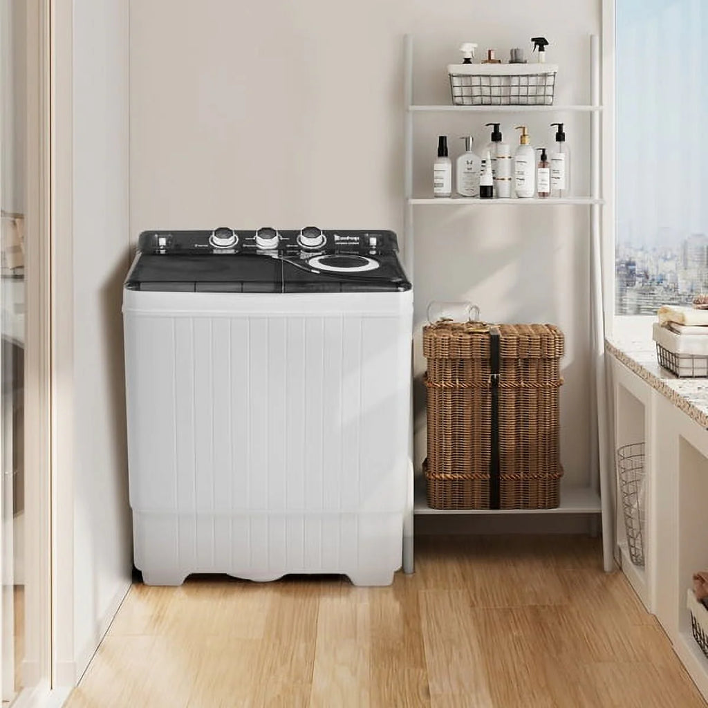 Portable Twin Tub Washing Machine 18Lbs Washer 8Lbs Spinner A440