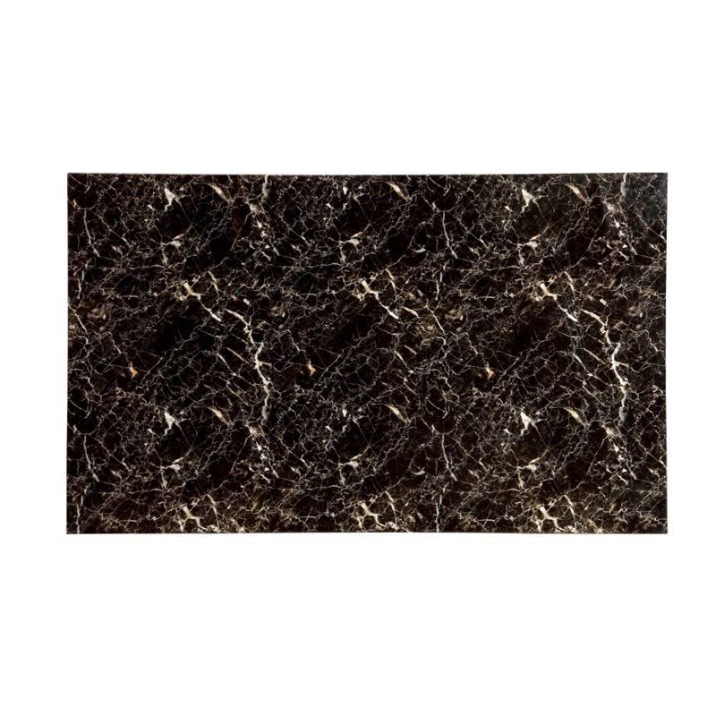 Faux Marble Top Dining Table in Black R55712