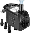 550GPH Submersible Pump with 3 Nozzles Black H9598