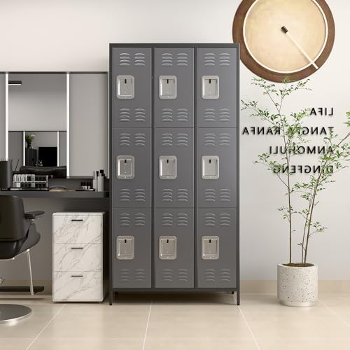 Metal Locker with 9 Doors T135
