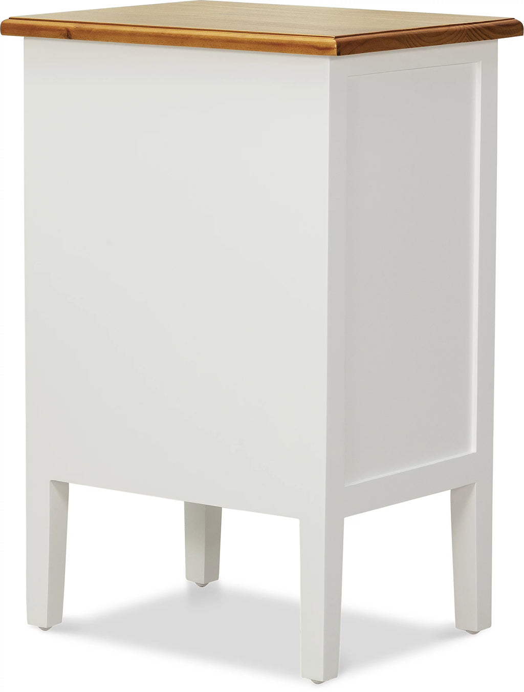 White 3 Drawer Solid Wood End Table I116