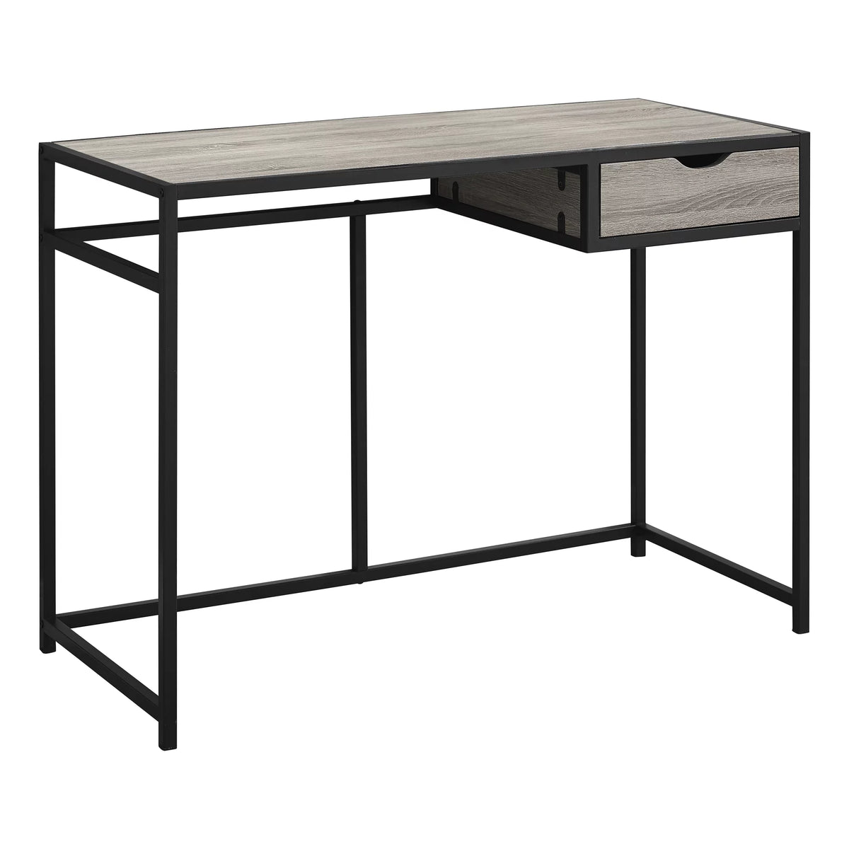 Brown Laminate Computer Desk with Storage Drawer Q8777