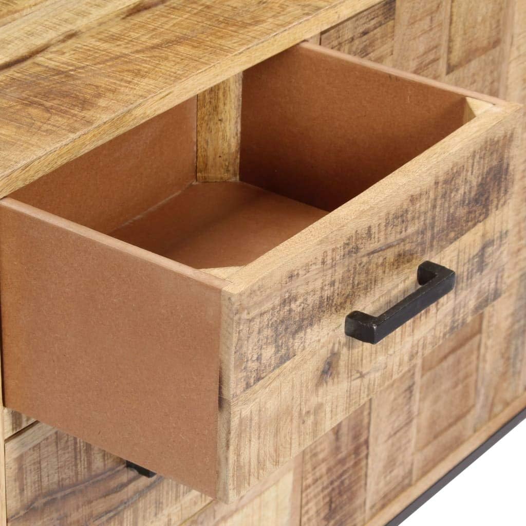Solid Mango Wood Sideboard with Drawer Storage W472372