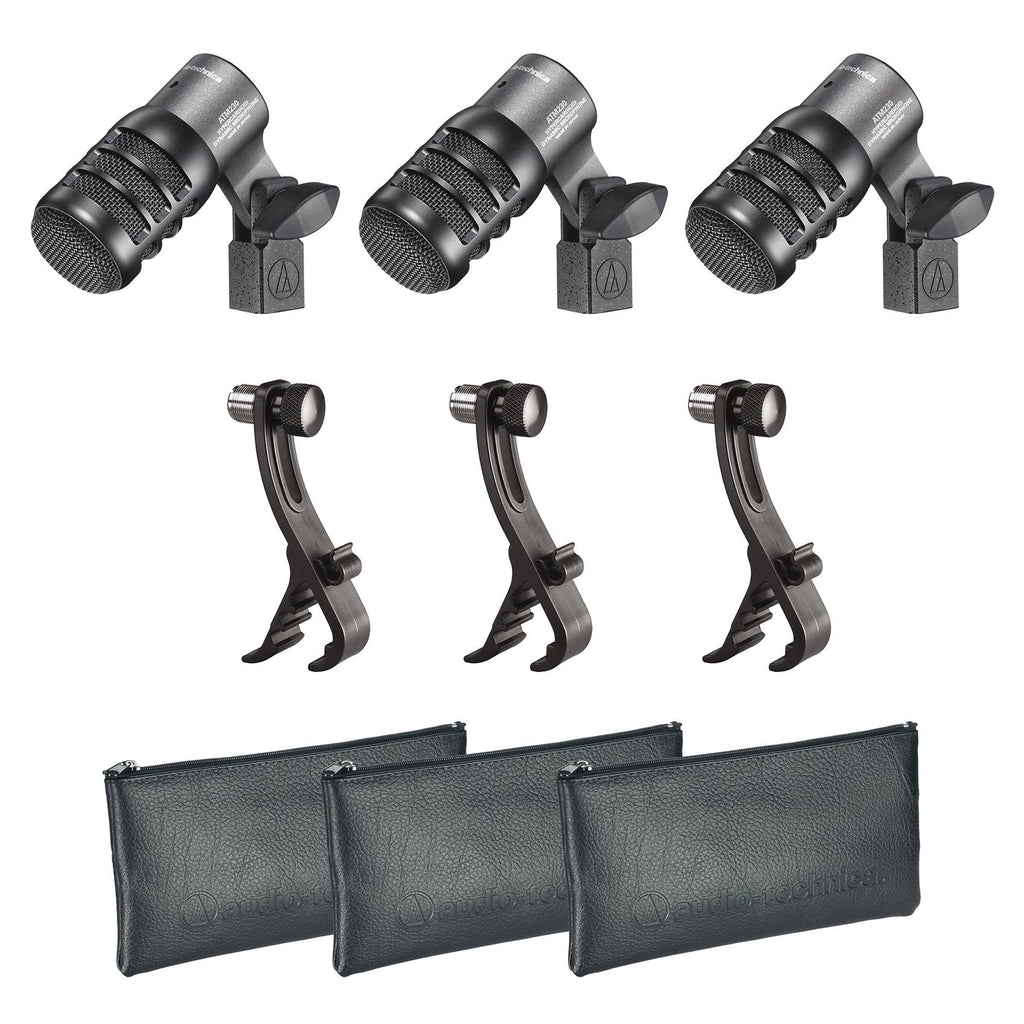 3-Pack Hypercardioid Dynamic Instrument Microphone B6218