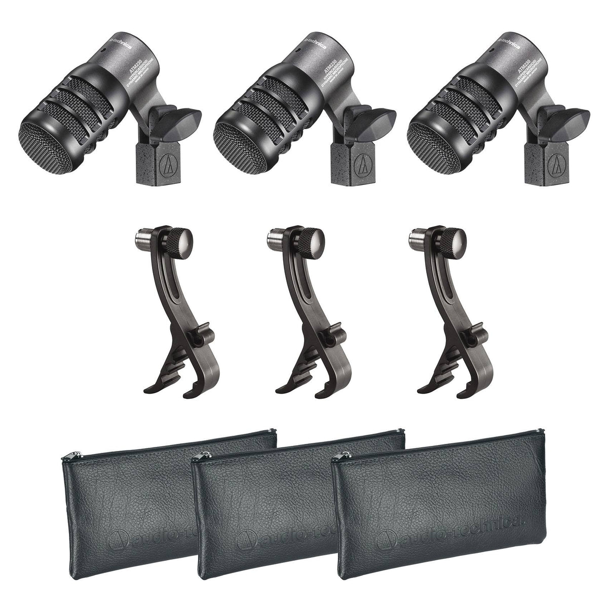3-Pack Hypercardioid Dynamic Instrument Microphone B6218
