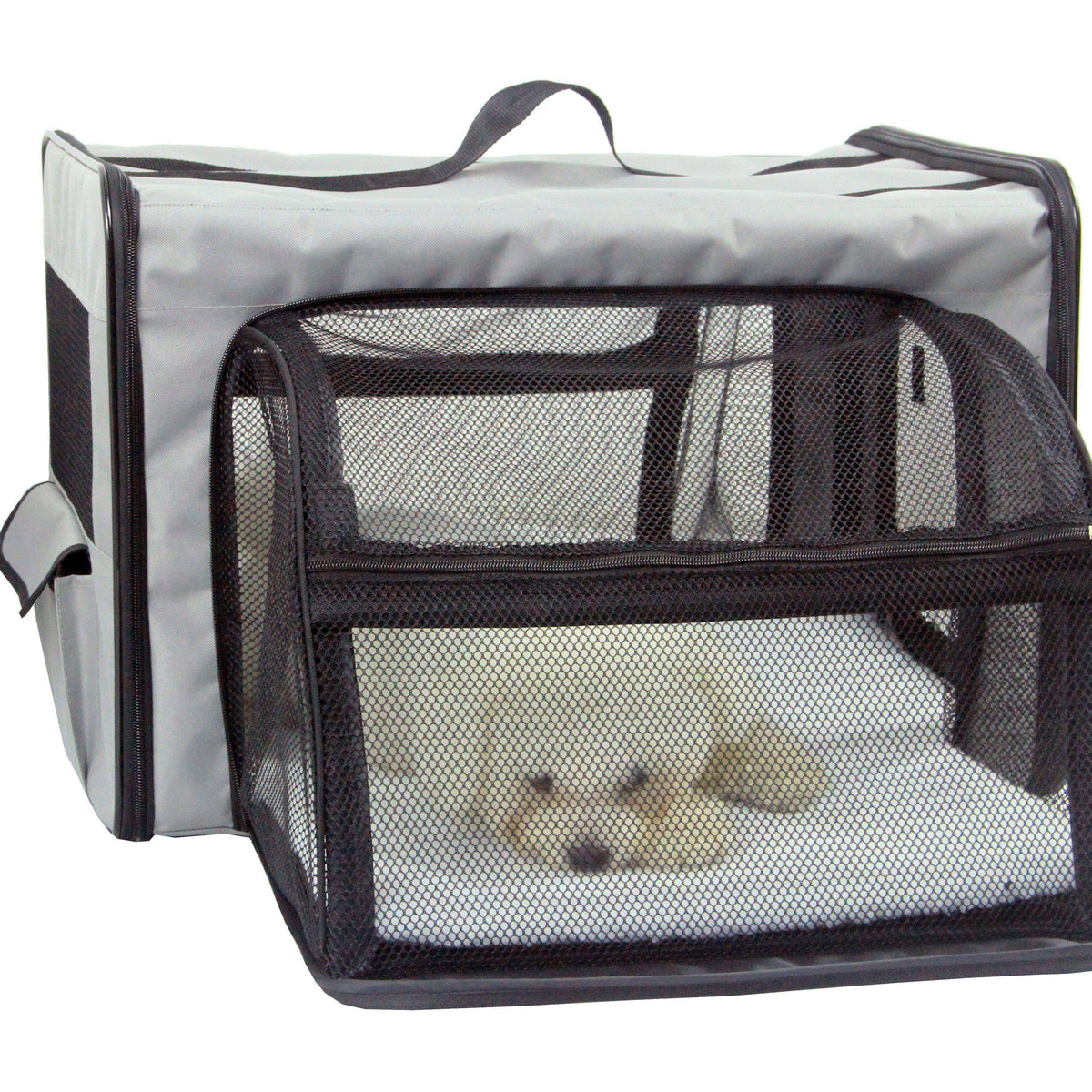 Khaki Small Folding Wire Pet Crate K13300
