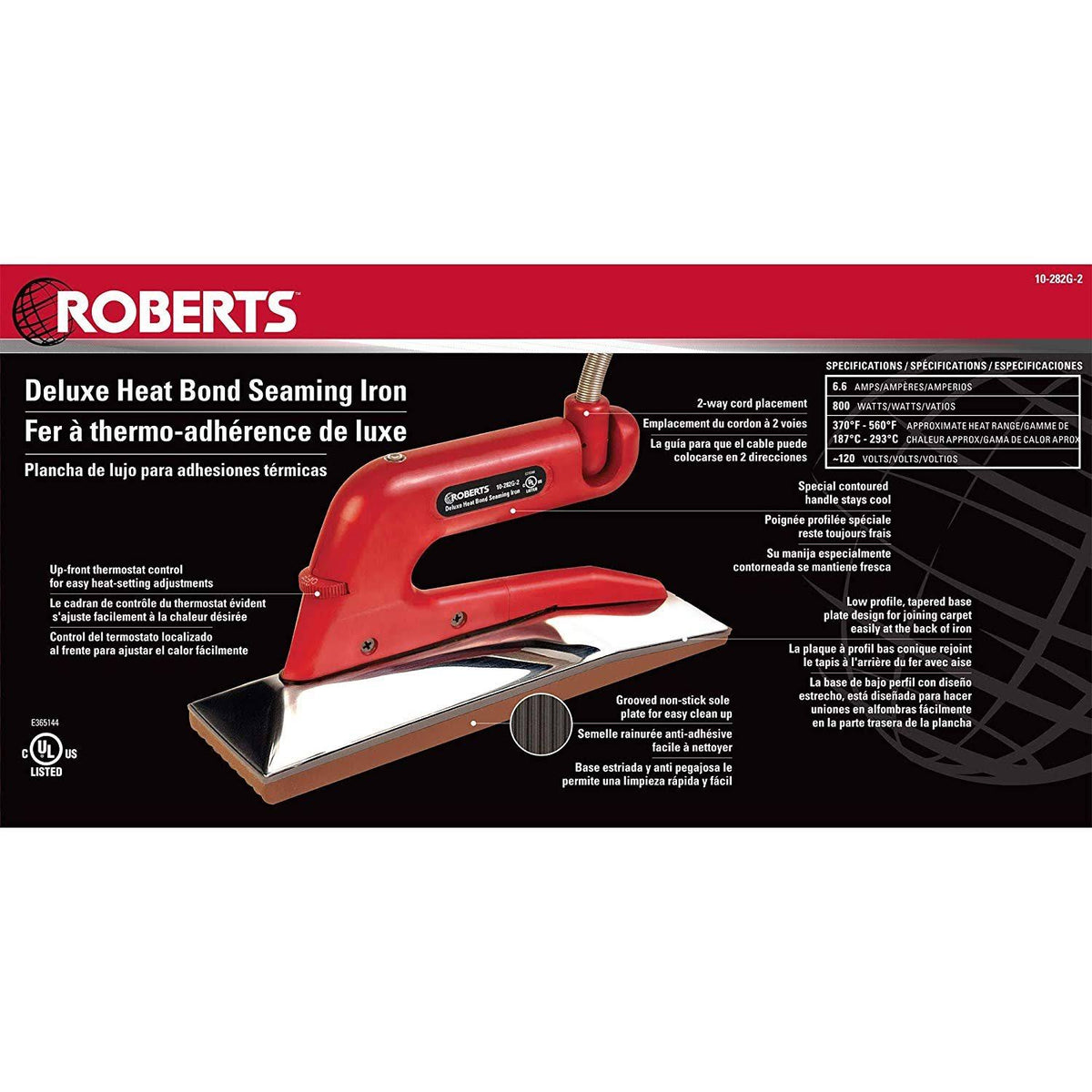 Carpet Heat Bond Iron O70559