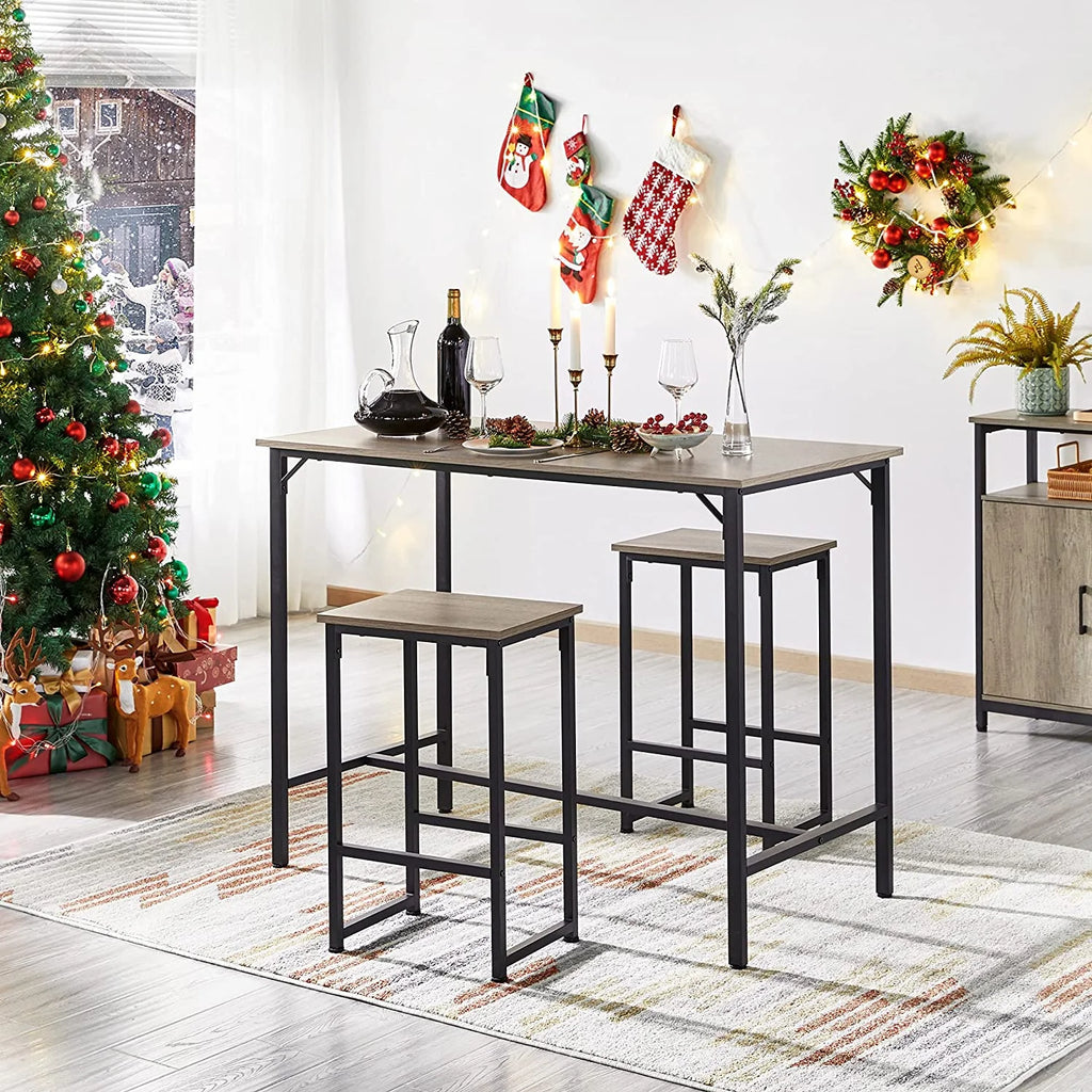 3 Piece Bar Table Set with 2 Bar Stools I417