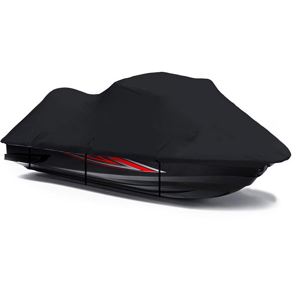 Black Jet Ski Cover for 1-2 Seater PWC Watercraft Boat Cover Q144472