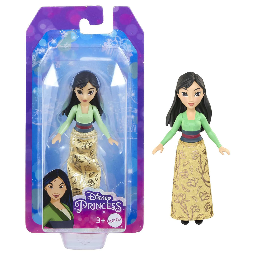 Bundle of 2 Disney Princess 3.5-inch Small Doll - Tiana & Mulan Q222036