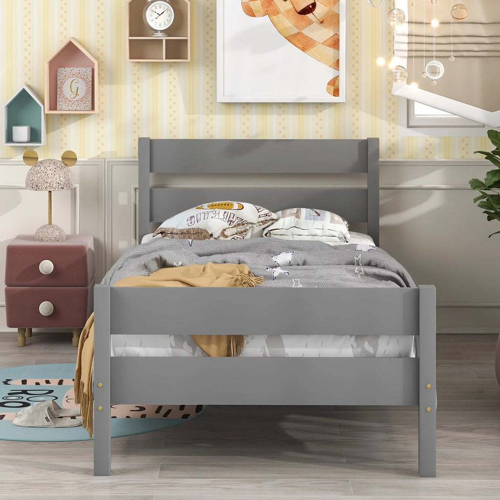 Twin Bed with Headboard and Footboard Z802