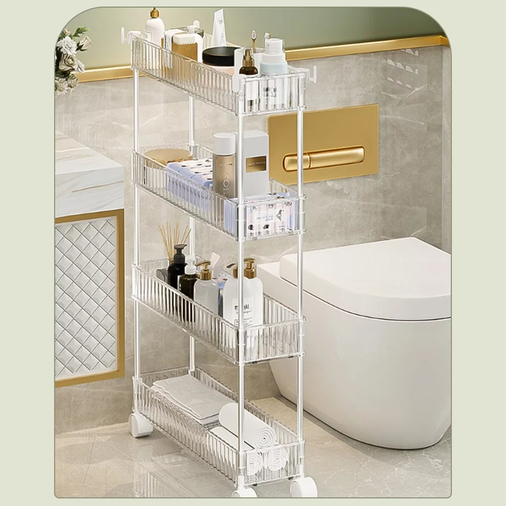 Slim 3 Tier Rolling Storage Cart B9516