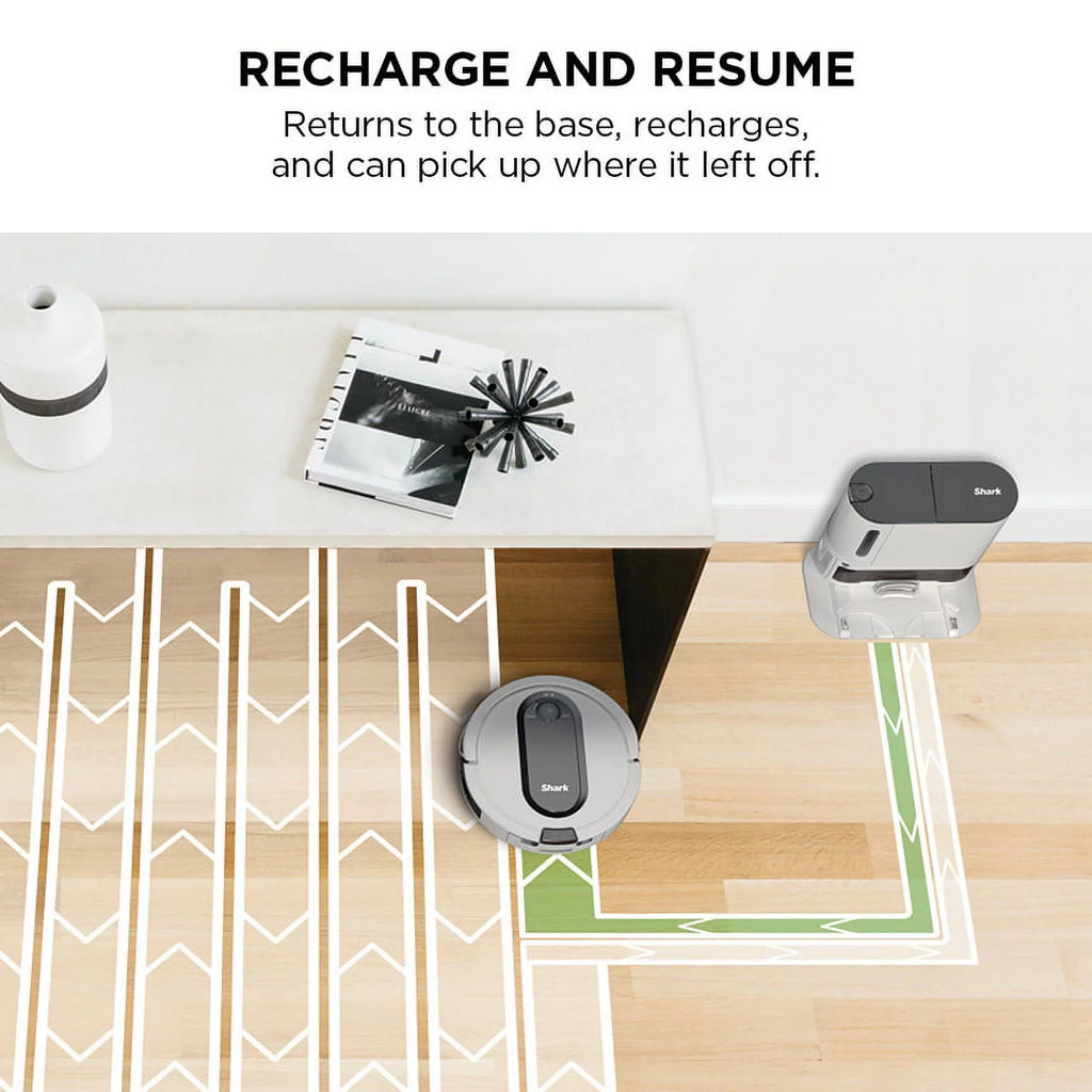 White Robot Vacuum with Self-Empty Base L802