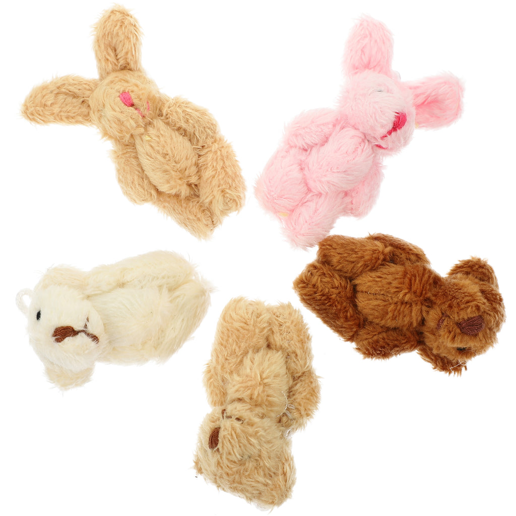 5pcs Miniature Plush Doll Figurines N964194