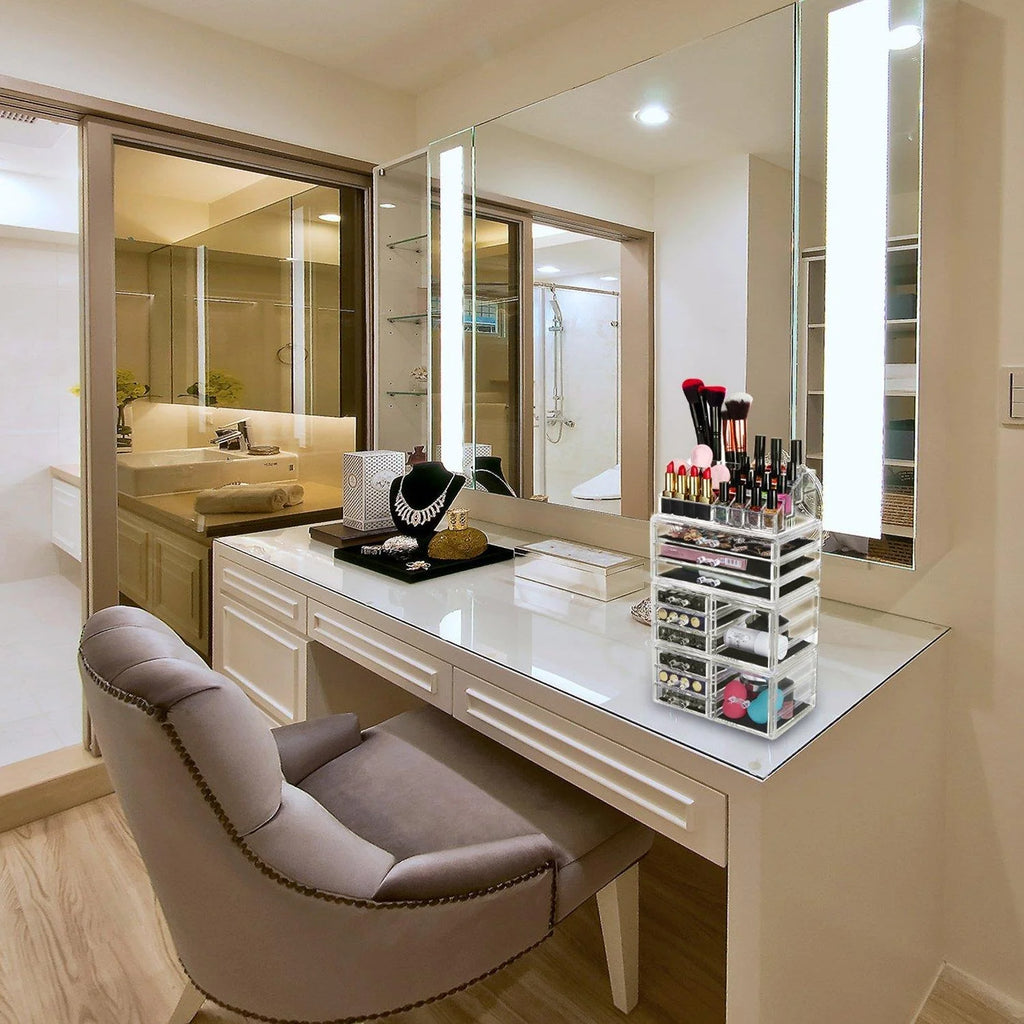 Transparent Makeup Organizer with Drawers D14878