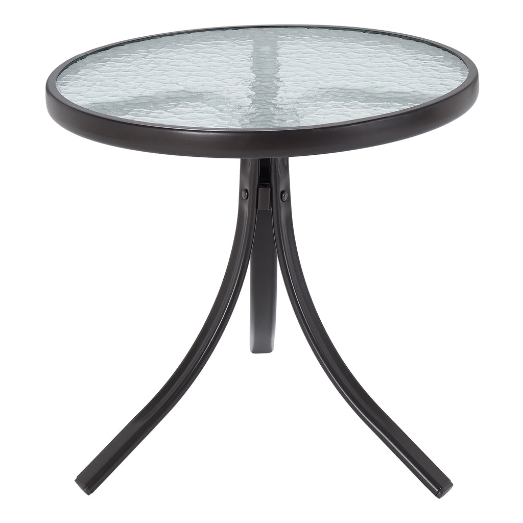 Round Glass Side Table I498