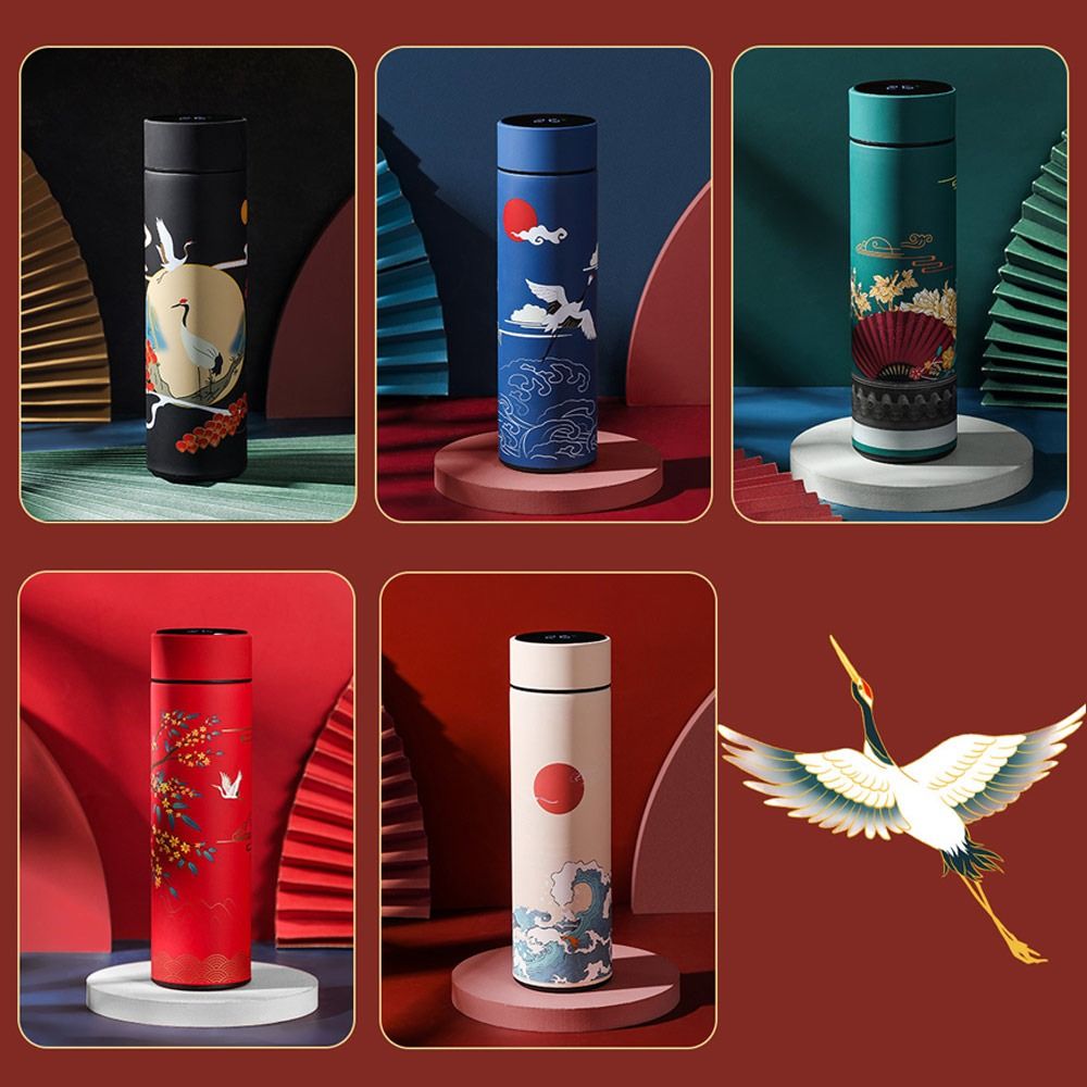 Black Travel Mug with Intelligent Temperature Display N192067