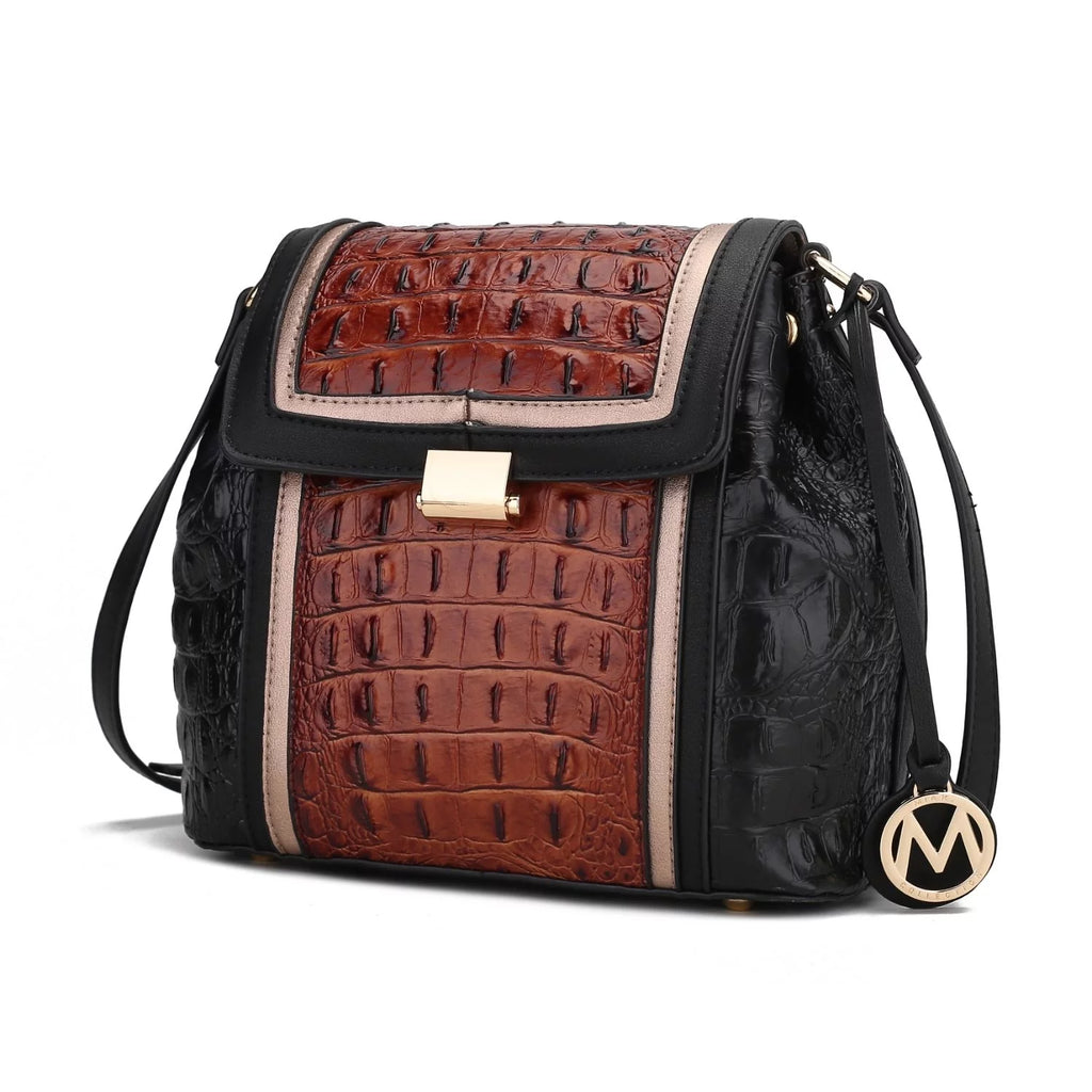 Brown Vegan Leather Shoulder Bag H4678