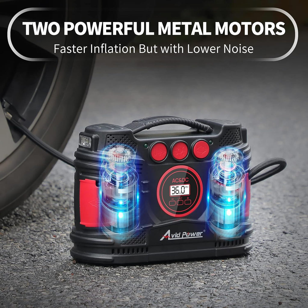 Portable Tire Inflator Air Compressor with Digital Pressure Gauge K568