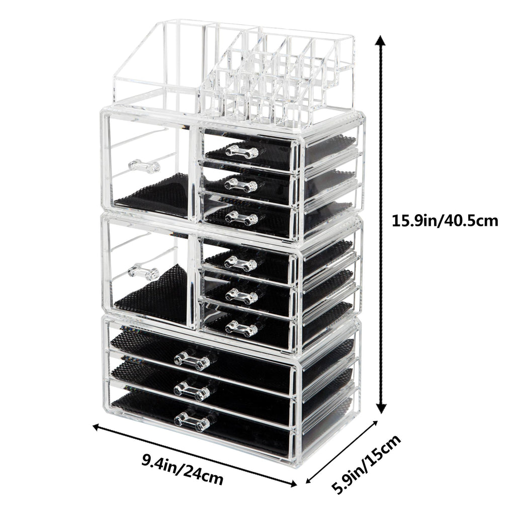 Transparent Makeup Organizer with Drawers D14878