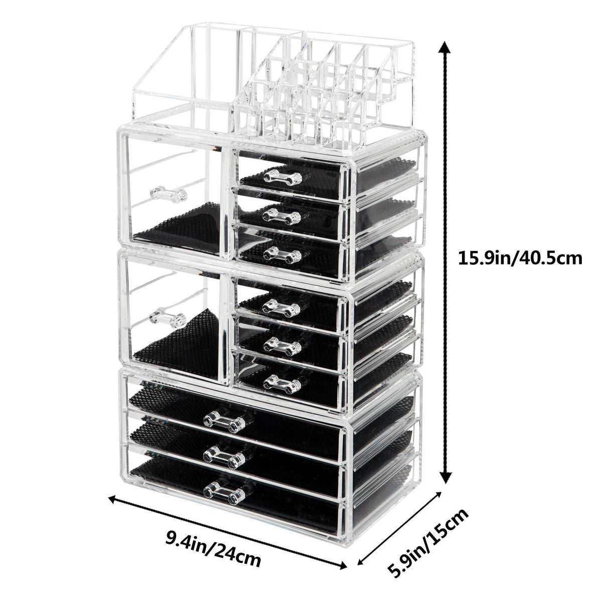Transparent Makeup Organizer with Drawers D14878