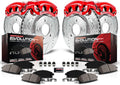 Front and Rear Brake Caliper Kit with Brake Rotors, Brake Pads, Brake Calipers U5761