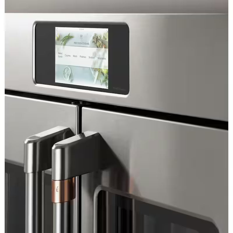 30 in. Smart Single Electric French-Door Wall Oven with Convection Self-Cleaning in Matte Black J3403
