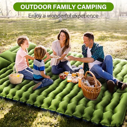 Self Inflating 4" Double Sleeping Pad with Pillow J4703