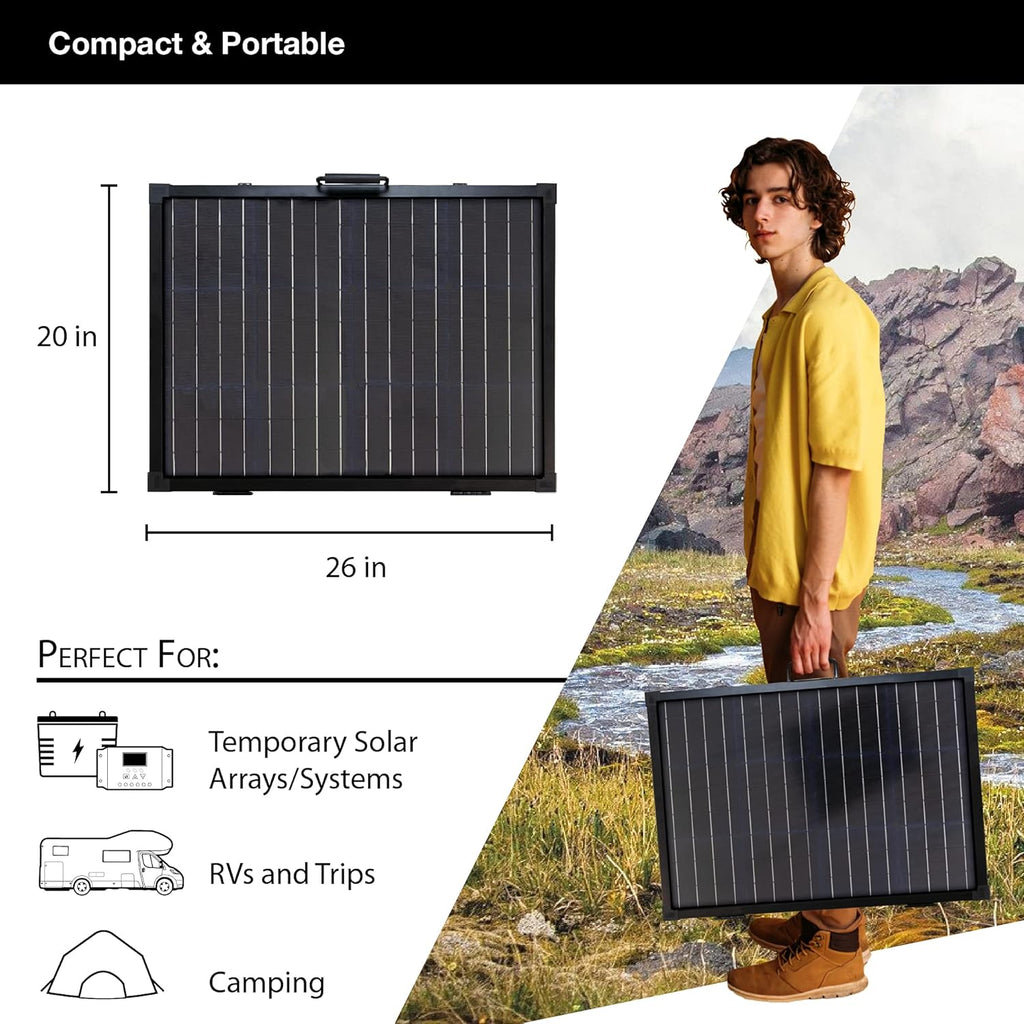 Solar Power Station with 100W Foldable Solar Panel kit R8723