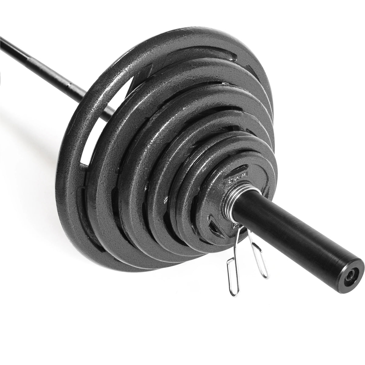 Black Olympic Grip Plate Set, 5 lb x 2 N639046