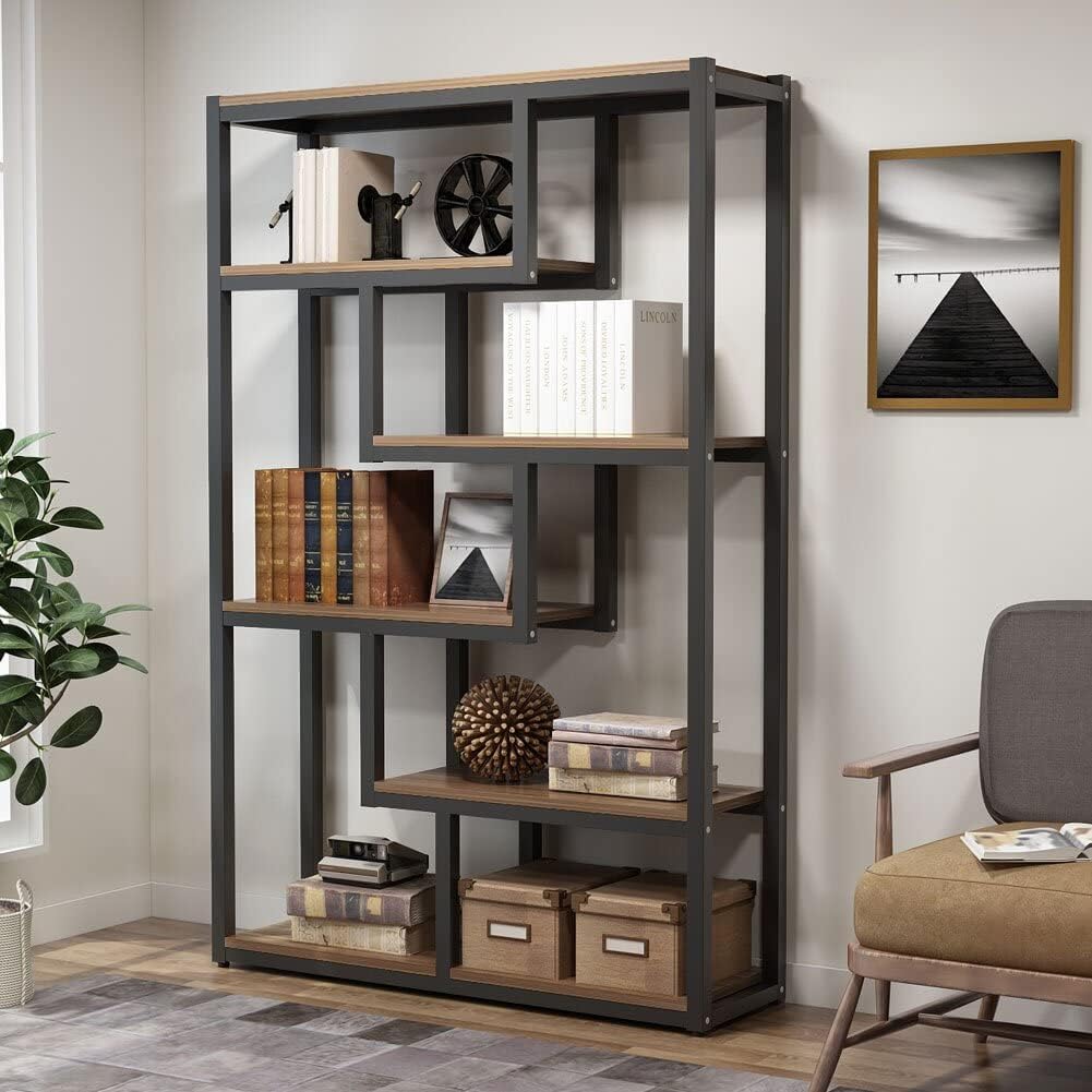 Metal Etagere Bookcase with Assembly Instructions Y413967
