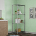 4 Shelf Black Shelving Unit J967