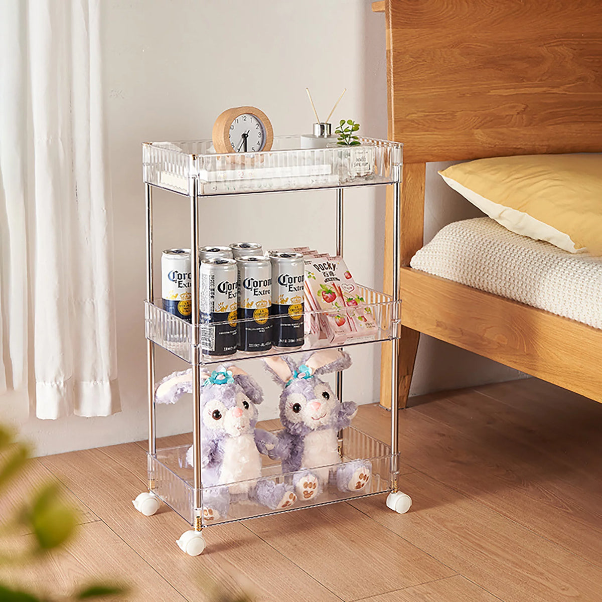 Slim 3 Tier Rolling Storage Cart B9516