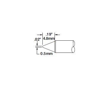 Soldering Cartridge with Conical Tip J812