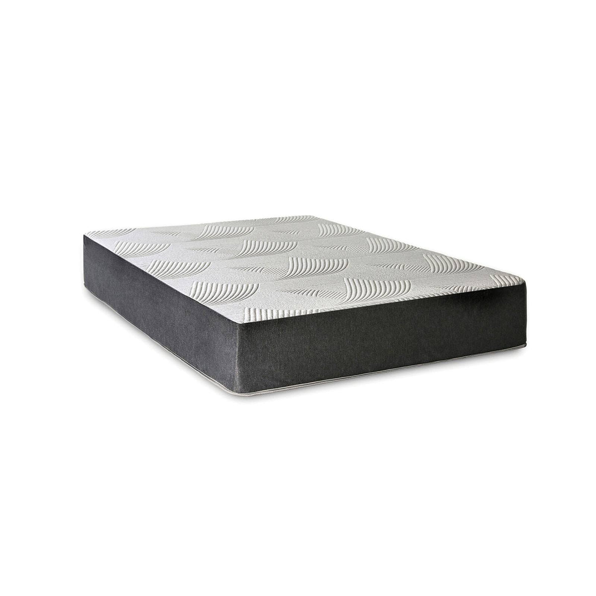 California King 12x22 Memory Foam Mattress in Light Gray Dark Gray V897