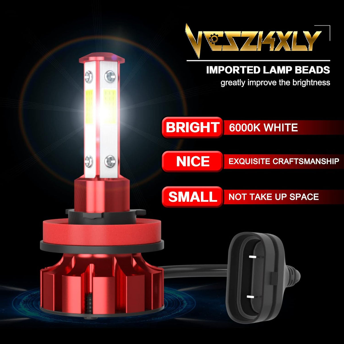 9005 HB3 H11 LED Headlights Combo, 6000K Cool White, 4-Pack Z728