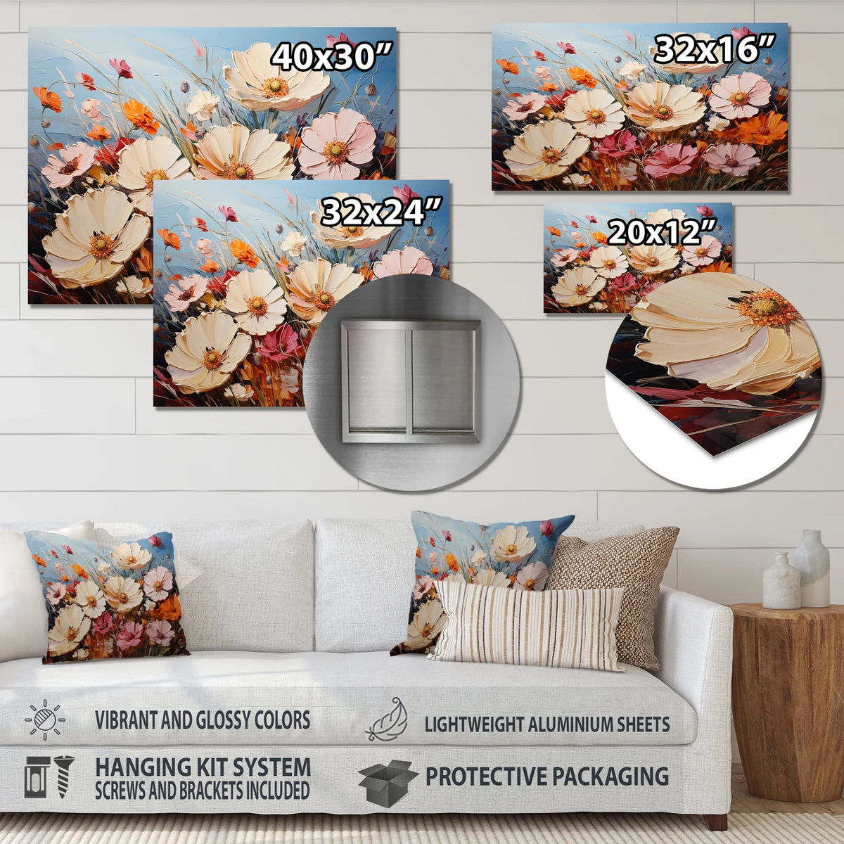 Floral Metal Art Print L113590