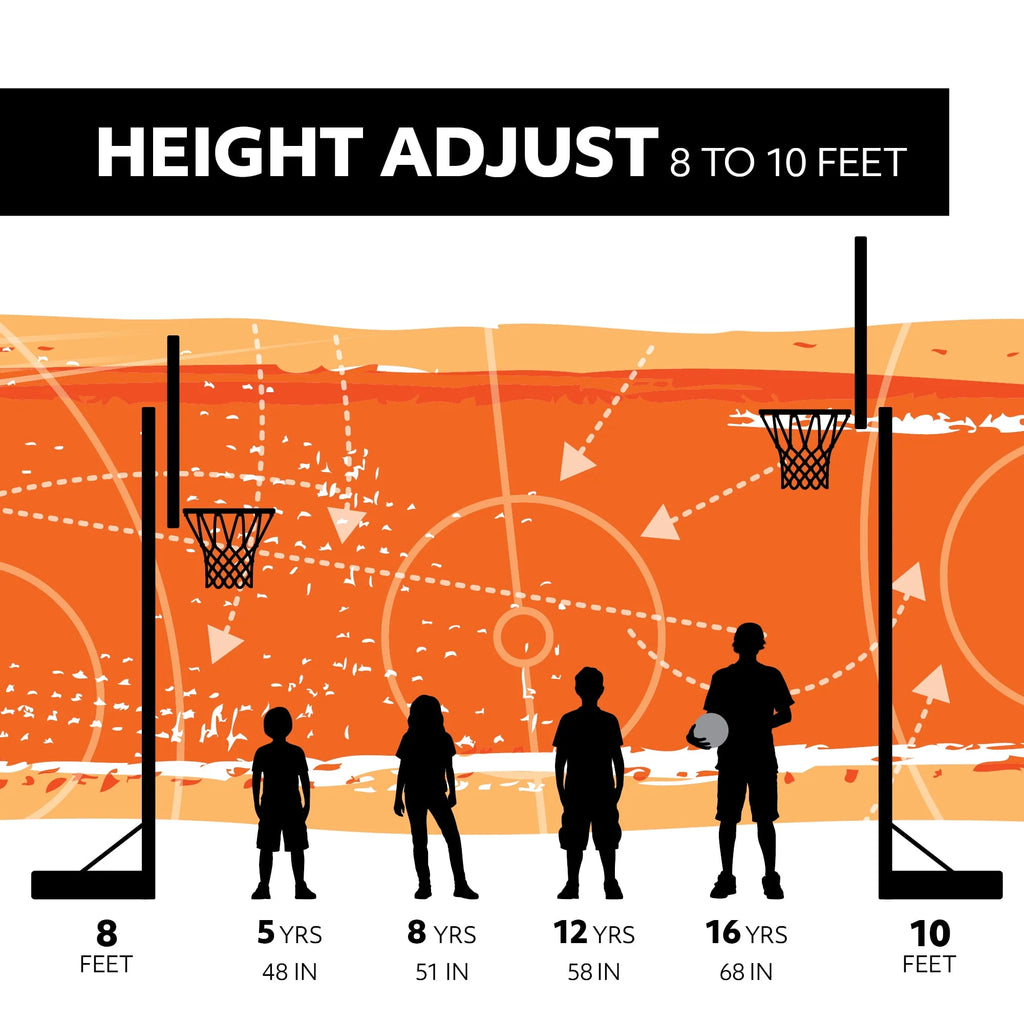 Adjustable Portable Basketball Hoop G2713