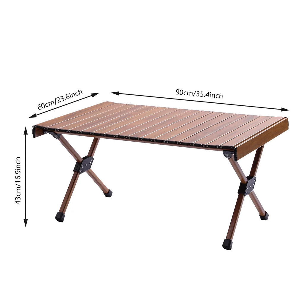 Portable Aluminum Camping Table with Carry Bag F850