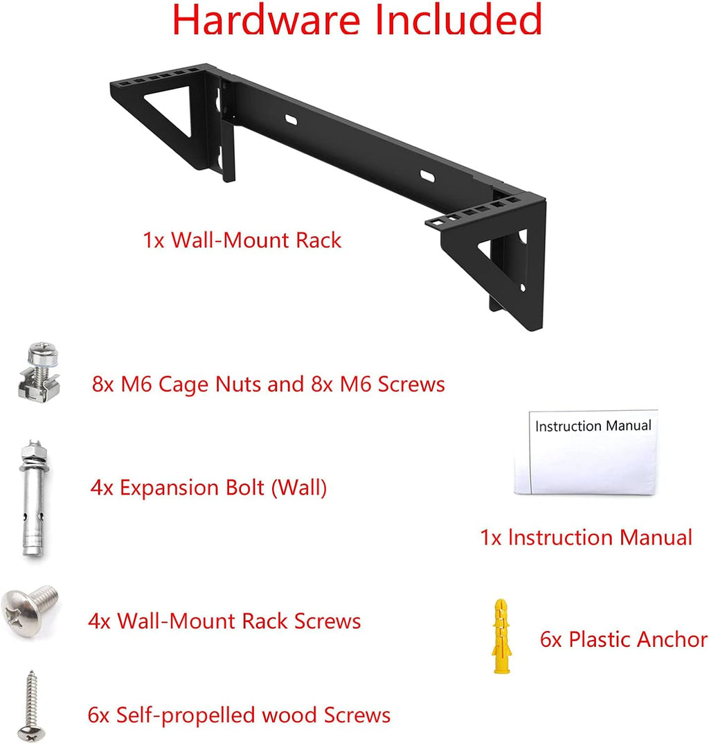 2U 19 Inch Vertical Wall Mount Rack Bracket A563794