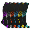 6-Pair Knee High Sport Compression Socks N8691