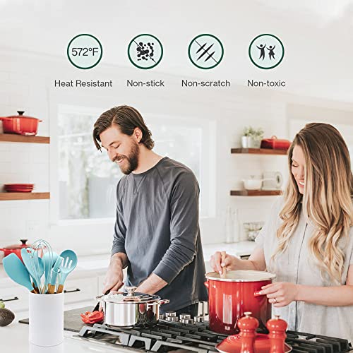 20pcs Silicone Kitchen Utensils Set Nonstick Heat Resistant Q59968
